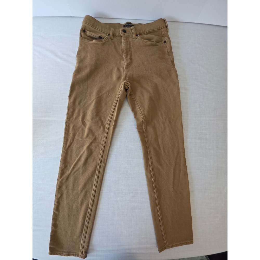 Banana Republic‎ Pants 5-Pocket Straight Stretch 32x32 Tan Camel Mens Slim Fit